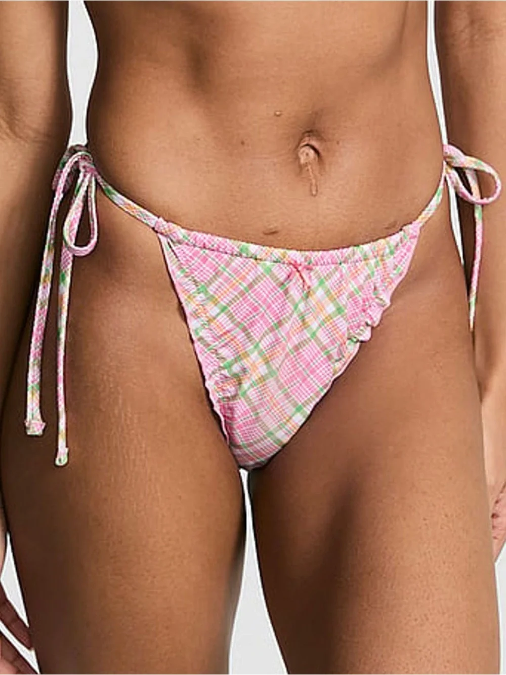 PINK by Frankies Bikinis Maya Halter Bikini Top & Reign Thong Bikini Bottom
